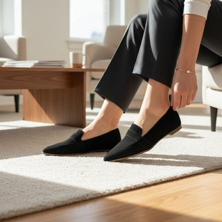 Gema | Mocasín gris efecto ante