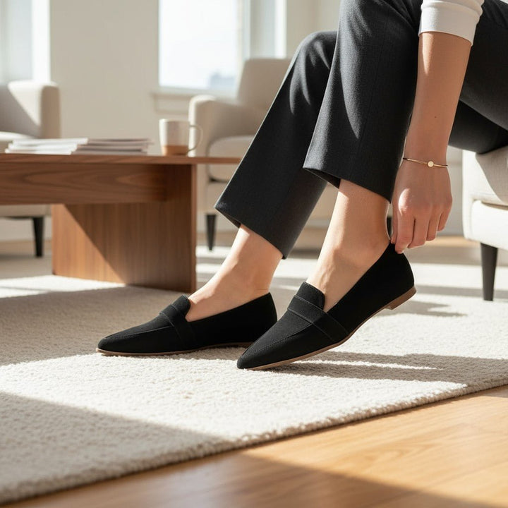 Gema | Mocasín gris efecto ante