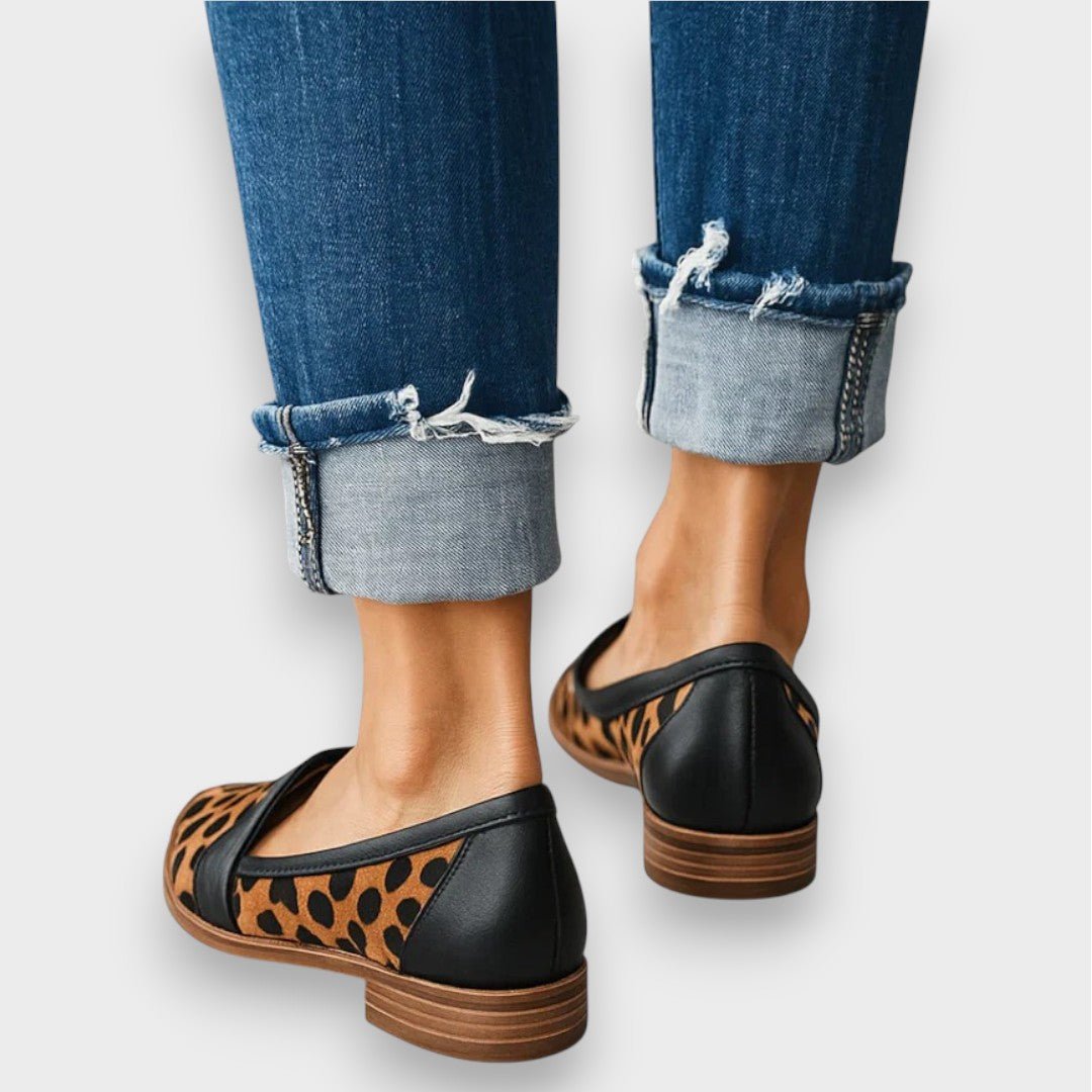 Gema | Mocasín gris efecto ante