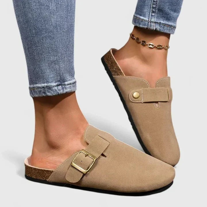 Greta | Mocasín beige de confort