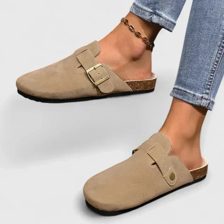 Greta | Mocasín beige de confort