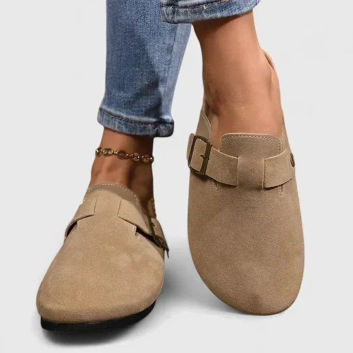 Greta | Mocasín beige de confort