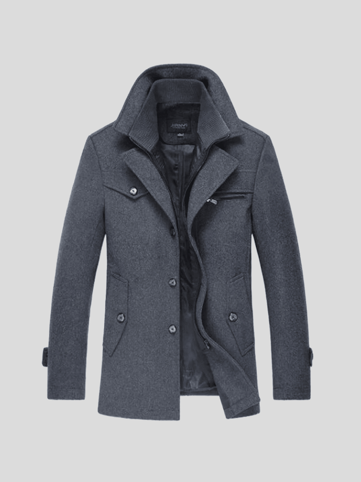 Plácido | Abrigo peacoat clásico