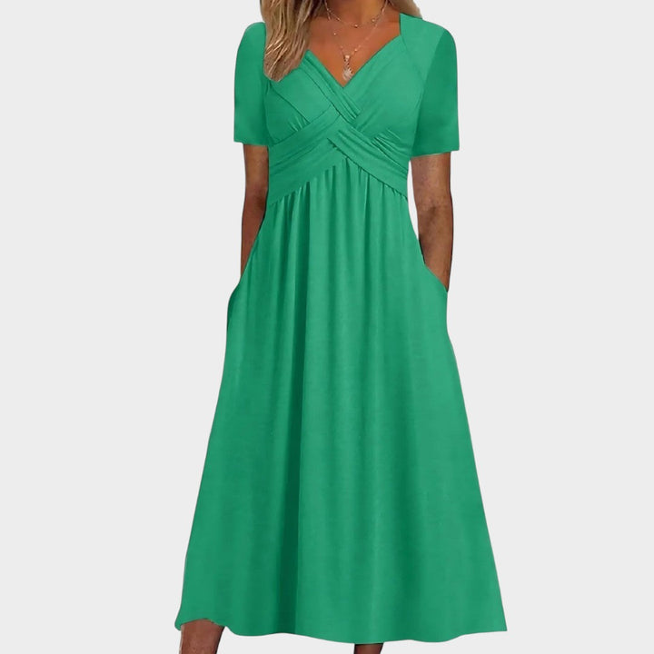 Isadora | Vestido midi de corte A