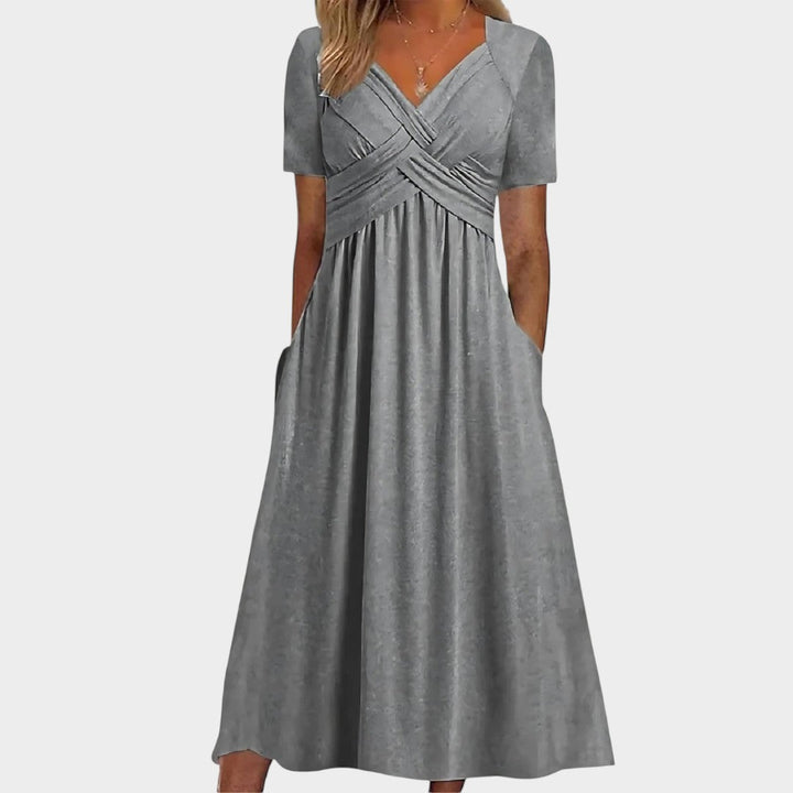 Isadora | Vestido midi de corte A