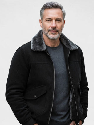Rodolfo | Chaqueta bomber con cuello de borreguillo