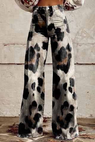 Zaira | Pantalón boho con estampado animal