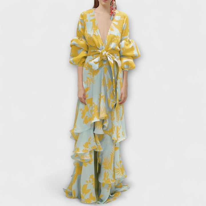 Marie | Vestido de gasa estampado