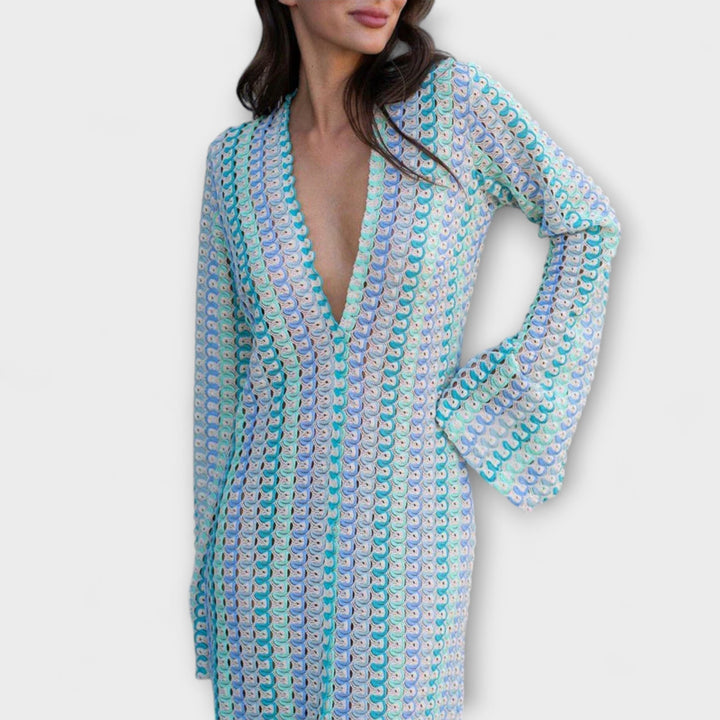 Elina | Vestido maxi con escote en V
