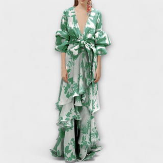 Marie | Vestido de gasa estampado