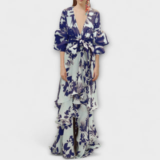 Marie | Vestido de gasa estampado