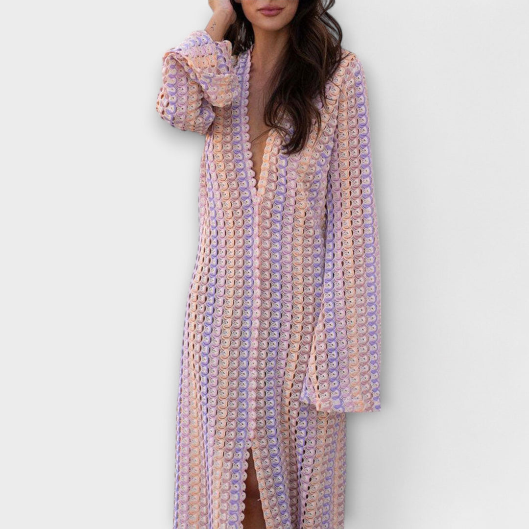 Elina | Vestido maxi con escote en V