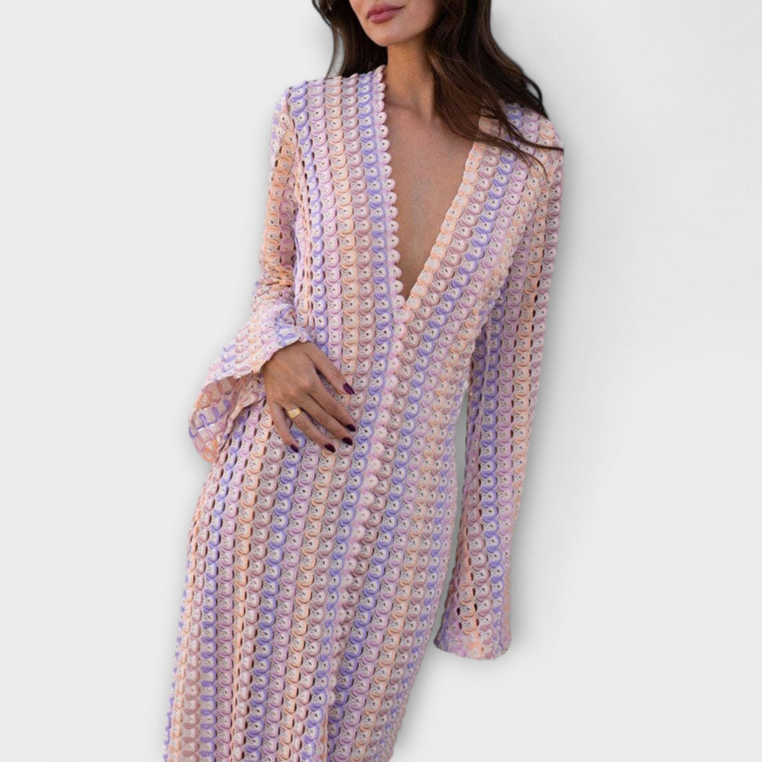 Elina | Vestido maxi con escote en V