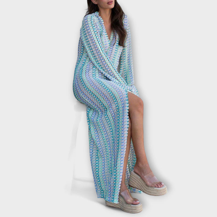 Elina | Vestido maxi con escote en V