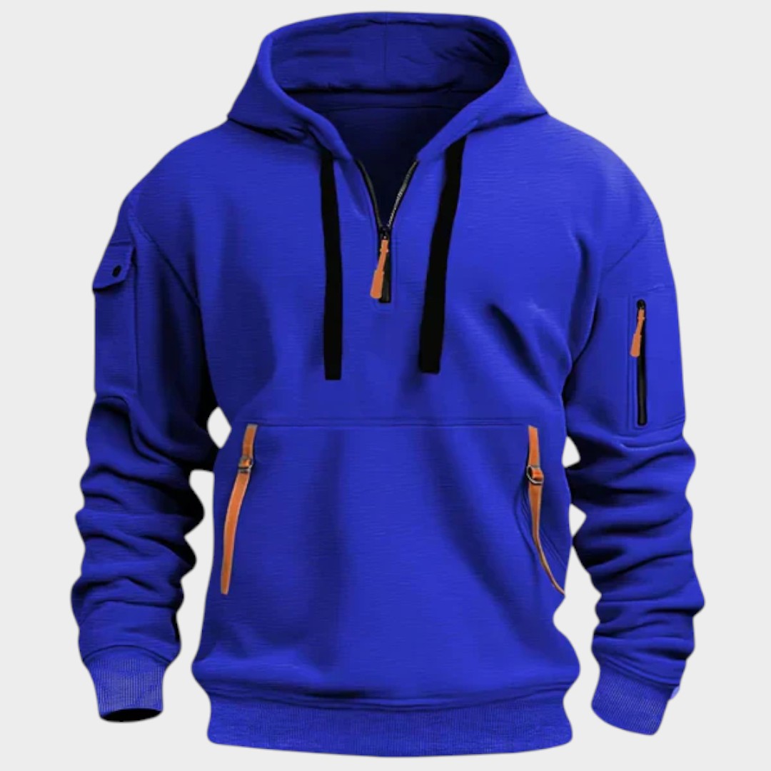Lisardo | Sudadera con capucha y cremalleras