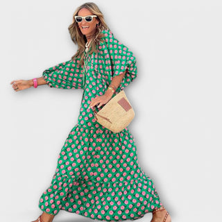 Remei | Vestido maxi geométrico