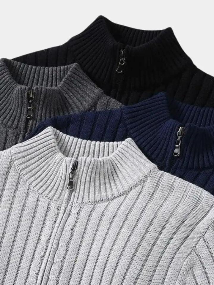 Aarón | Chaqueta de punto con cremallera