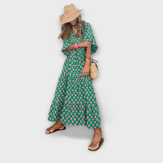 Remei | Vestido maxi geométrico