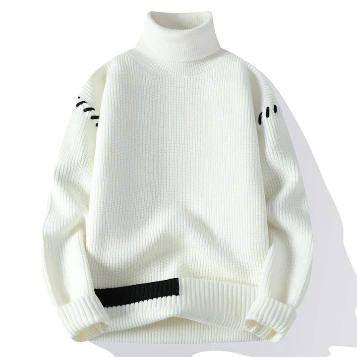 Eliseo | Chaleco patchwork de cuello alto