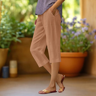 Bambu | Pantalón capri liso