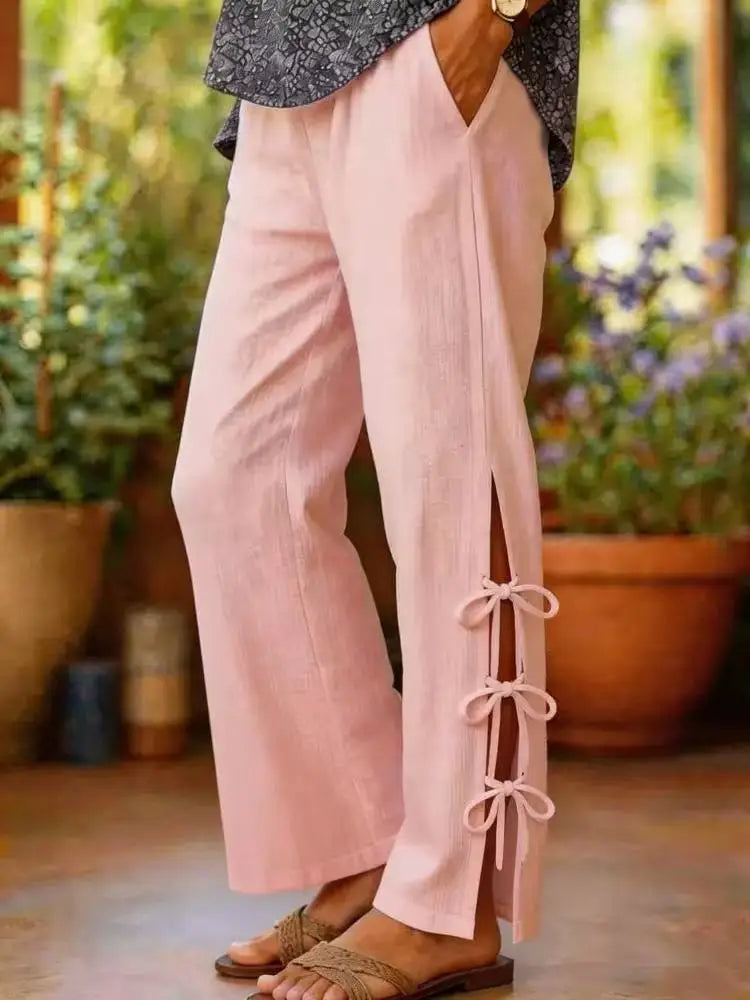 Lyara | Pantalón ancho con abertura lateral
