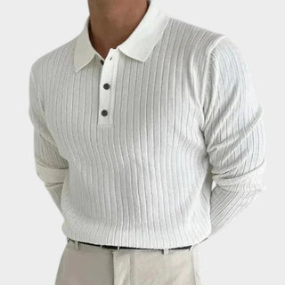 Chad | Polo de punto acanalado