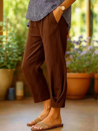 Maialen | Pantalón recto de lino