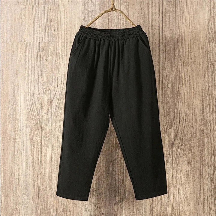 Roberta | Pantalón capri de lino