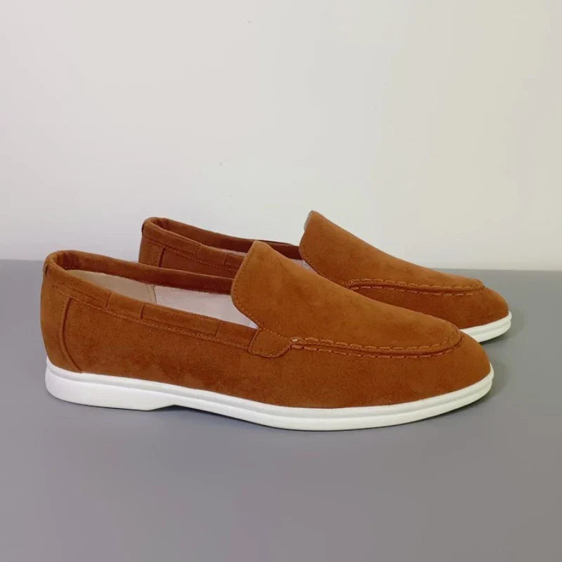Benito | Mocasines efecto ante gris