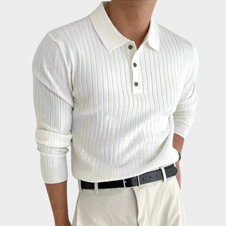 Chad | Polo de punto acanalado