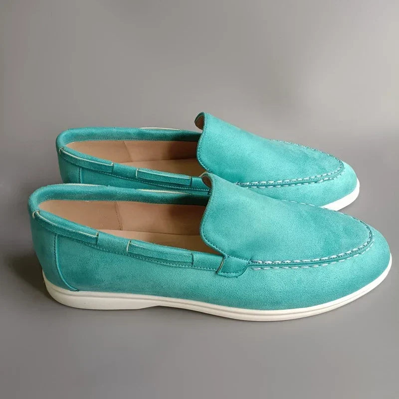 Benito | Mocasines efecto ante gris