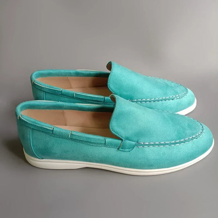 Benito | Mocasines efecto ante gris