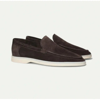 Benito | Mocasines efecto ante gris
