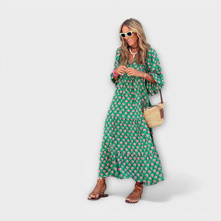 Remei | Vestido maxi geométrico