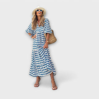 Remei | Vestido maxi geométrico
