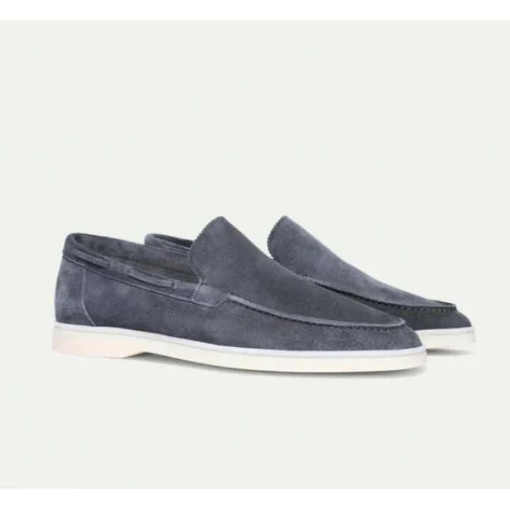 Benito | Mocasines efecto ante gris