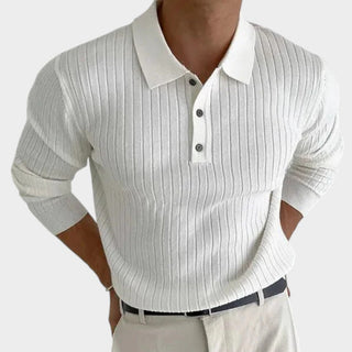 Chad | Polo de punto acanalado