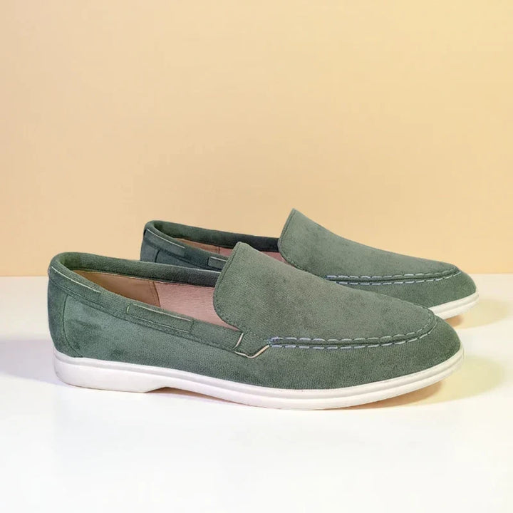 Benito | Mocasines efecto ante gris