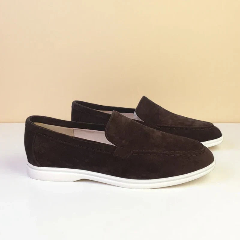 Benito | Mocasines efecto ante gris