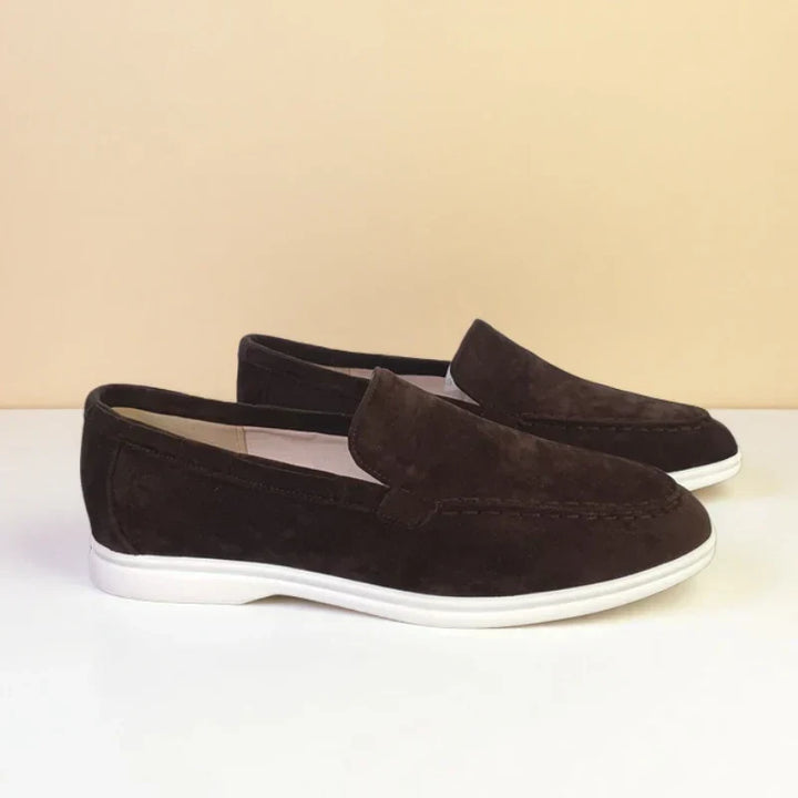 Benito | Mocasines efecto ante gris