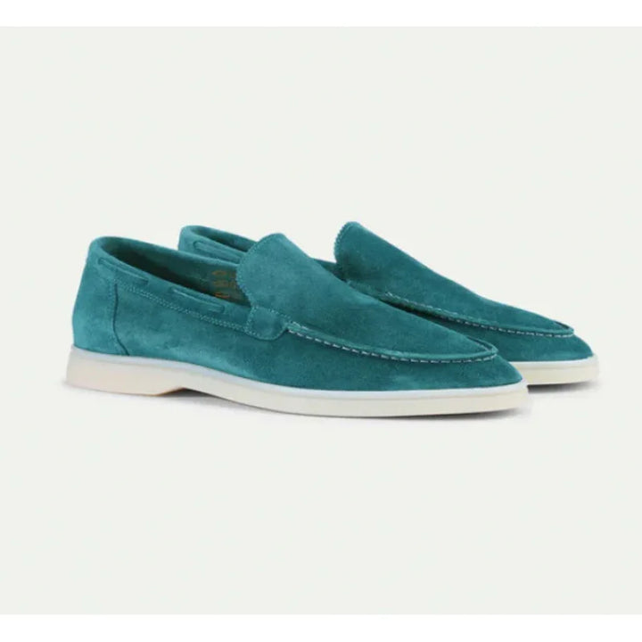 Benito | Mocasines efecto ante gris