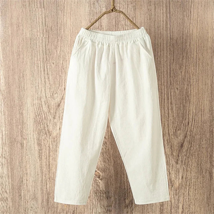Roberta | Pantalón capri de lino