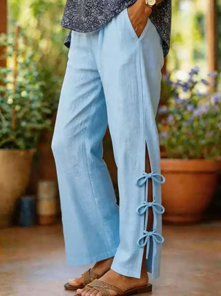 Lyara | Pantalón ancho con abertura lateral