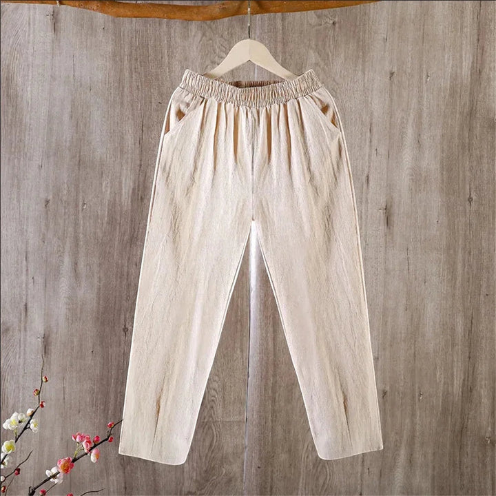 Roberta | Pantalón capri de lino