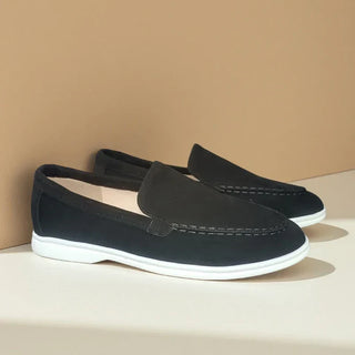 Benito | Mocasines efecto ante gris
