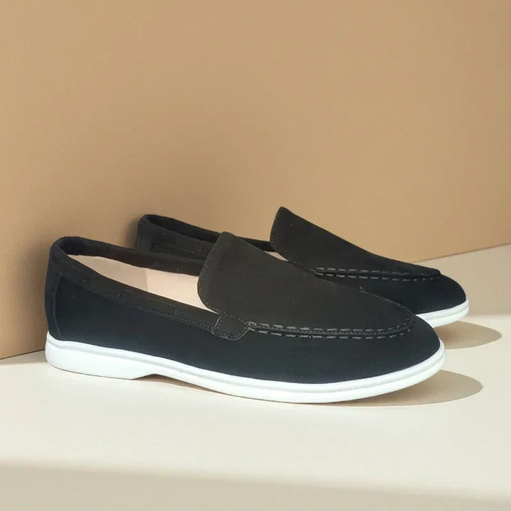 Benito | Mocasines efecto ante gris
