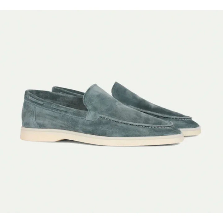 Benito | Mocasines efecto ante gris