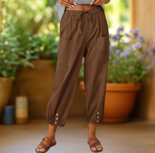 Aurelia | Pantalones culotte de lino