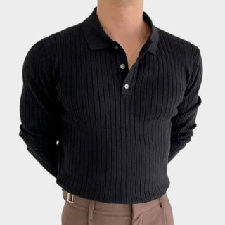 Chad | Polo de punto acanalado