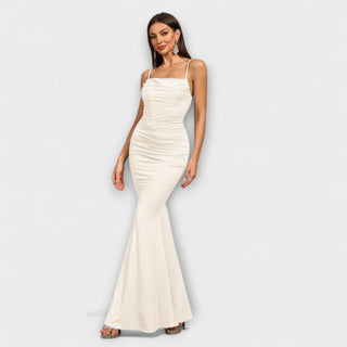 Callie | Vestido maxi con volantes
